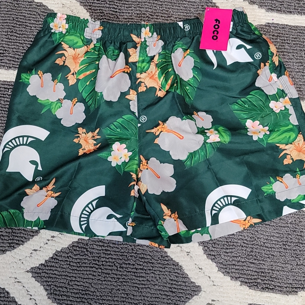 Mens MSU swim trunks
